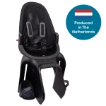 Qibbel Air Midnight Black, rear seat with carrier fitment Quickconnect