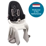 Qibbel Air Pebble Grey, rear seat with carrier fitment Quickconnect