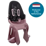 Qibbel Air Plum Rose, rear seat with carrier fitment Quickconnect